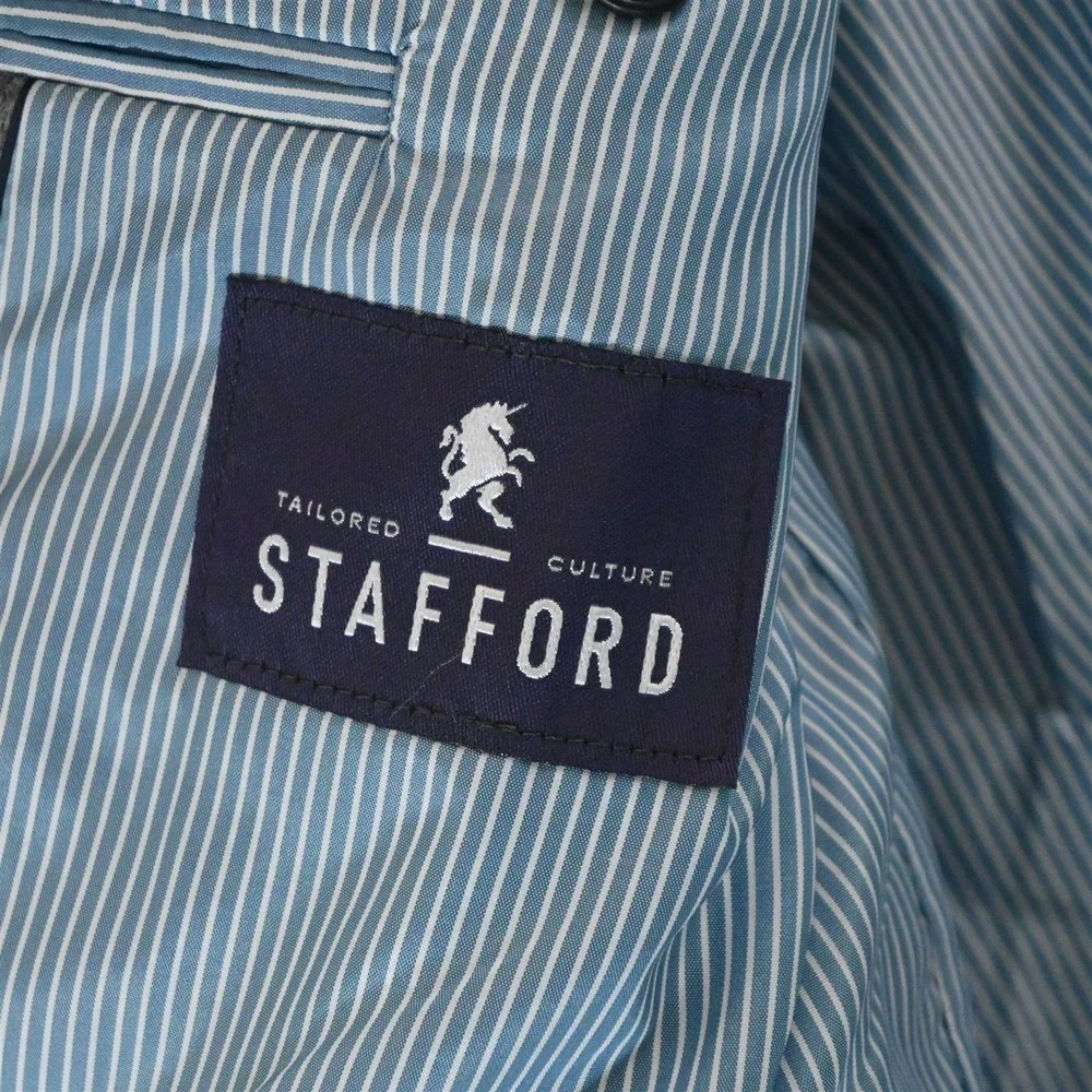 Stafford 50R Gray 100% Camelhair Flannel‎ Mens Blazer Suit Jacket Sport Coat